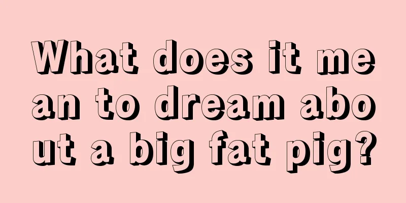 What does it mean to dream about a big fat pig?