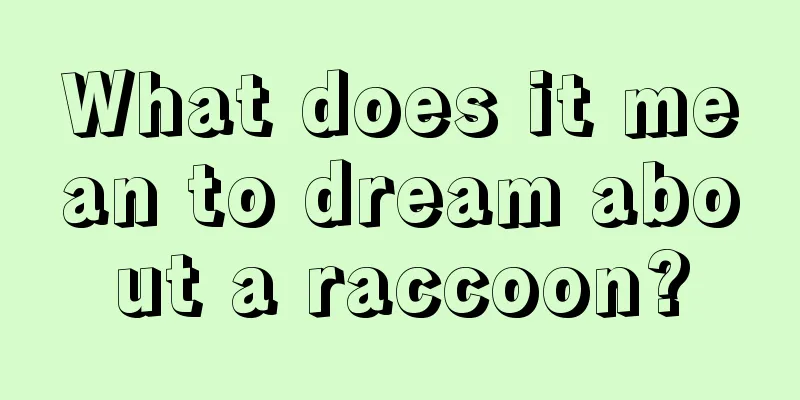 What does it mean to dream about a raccoon?