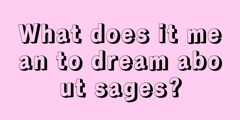 What does it mean to dream about sages?