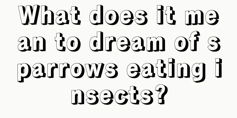 What does it mean to dream of sparrows eating insects?