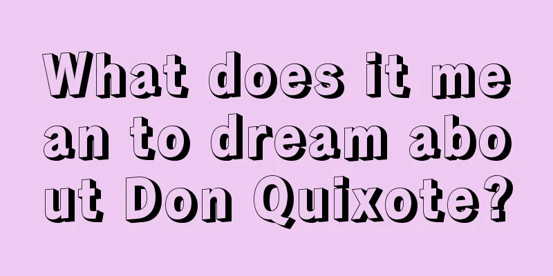 What does it mean to dream about Don Quixote?