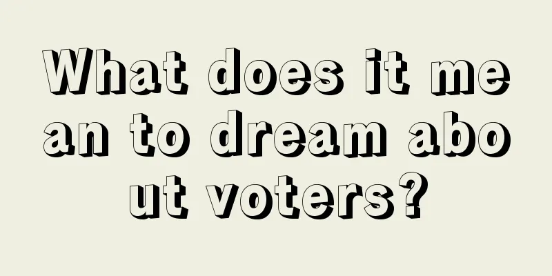 What does it mean to dream about voters?