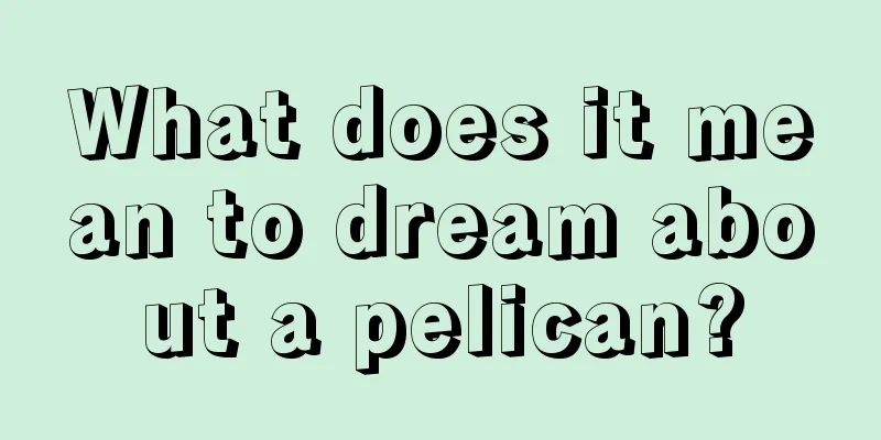 What does it mean to dream about a pelican?