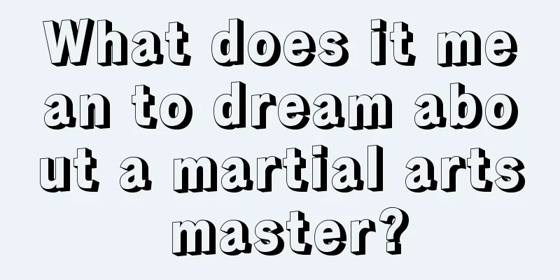 What does it mean to dream about a martial arts master?