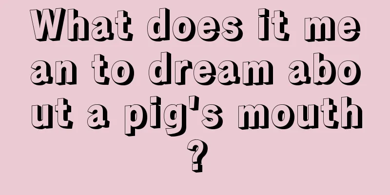 What does it mean to dream about a pig's mouth?