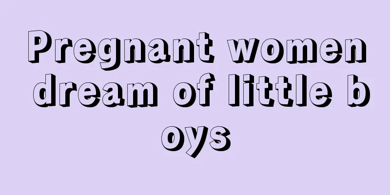 Pregnant women dream of little boys