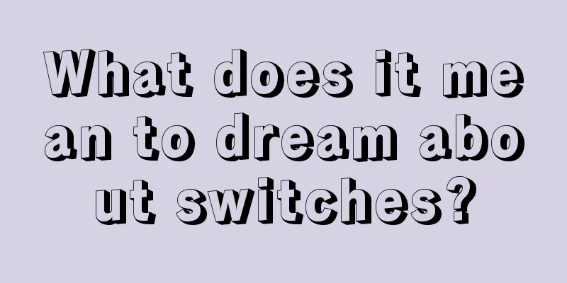 What does it mean to dream about switches?