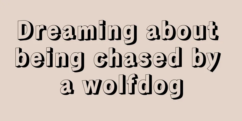 Dreaming about being chased by a wolfdog