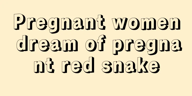 Pregnant women dream of pregnant red snake