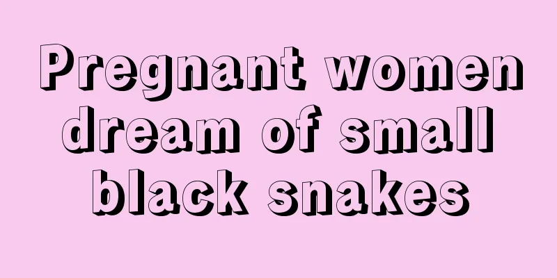 Pregnant women dream of small black snakes