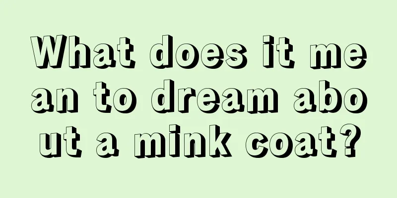 What does it mean to dream about a mink coat?