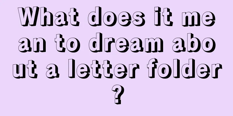 What does it mean to dream about a letter folder?