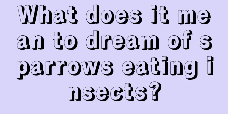 What does it mean to dream of sparrows eating insects?