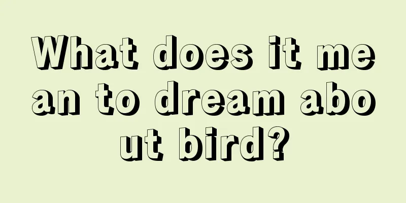 What does it mean to dream about bird?