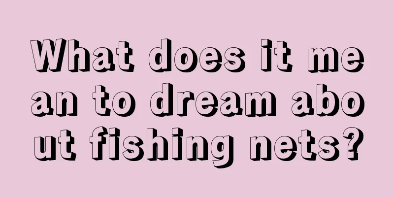 What does it mean to dream about fishing nets?