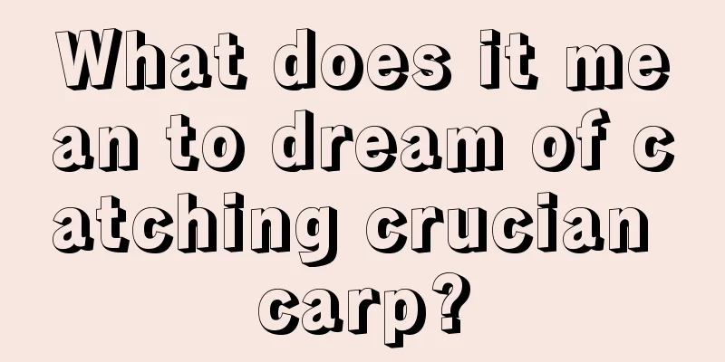 What does it mean to dream of catching crucian carp?