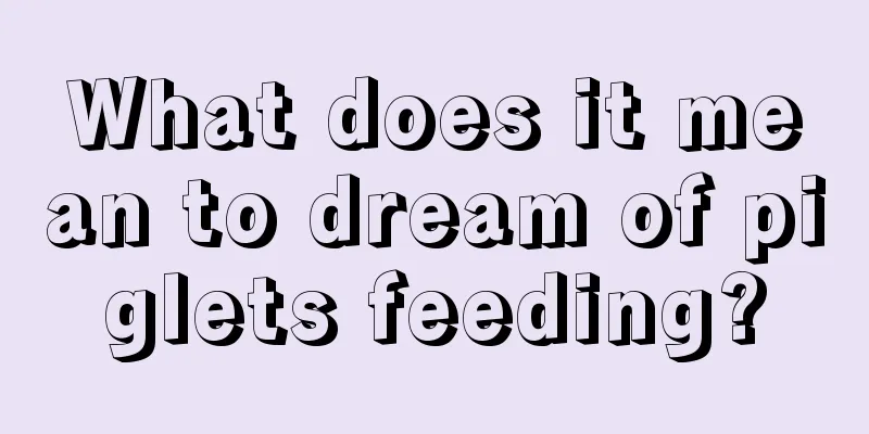 What does it mean to dream of piglets feeding?