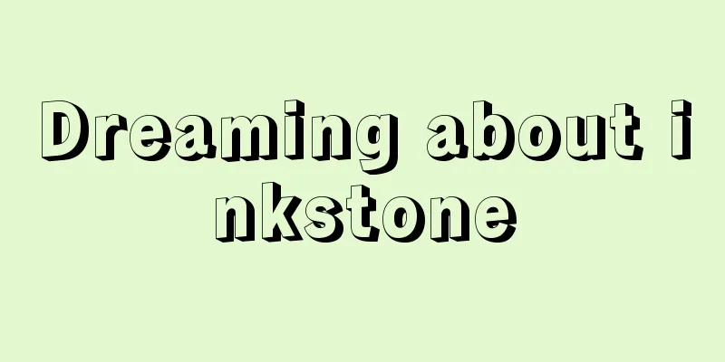 Dreaming about inkstone