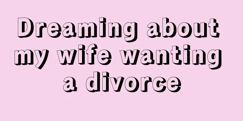 Dreaming about my wife wanting a divorce