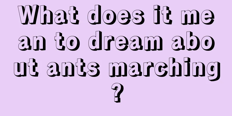 What does it mean to dream about ants marching?