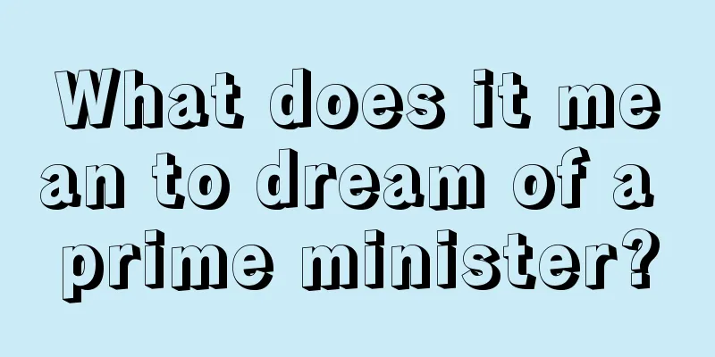 What does it mean to dream of a prime minister?