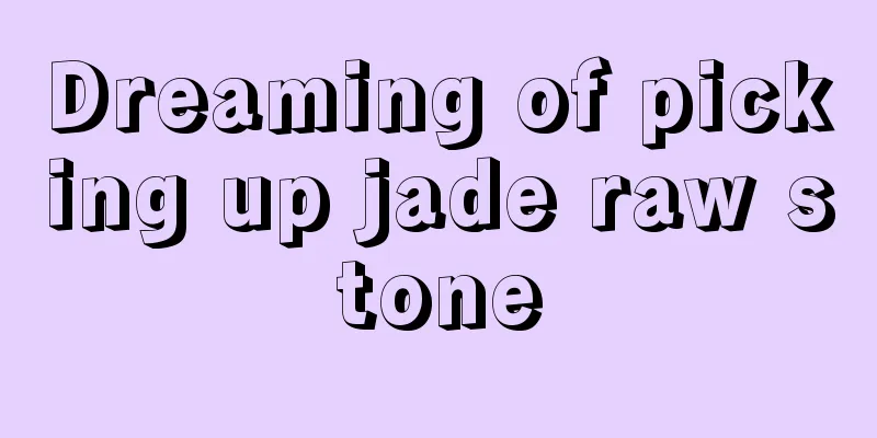 Dreaming of picking up jade raw stone