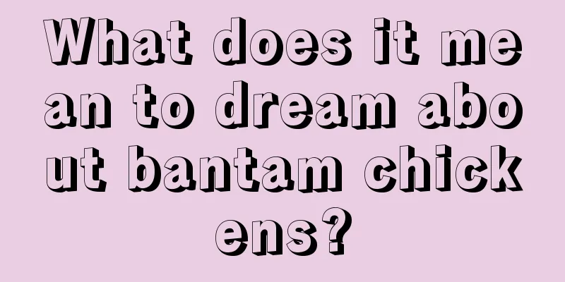 What does it mean to dream about bantam chickens?