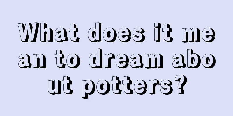 What does it mean to dream about potters?