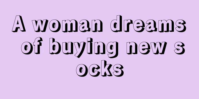 A woman dreams of buying new socks