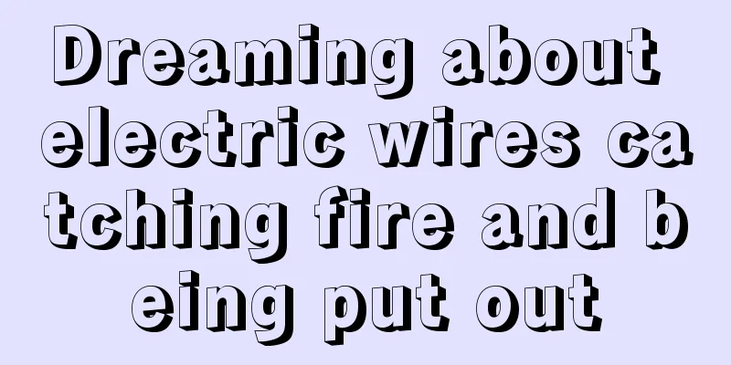 Dreaming about electric wires catching fire and being put out