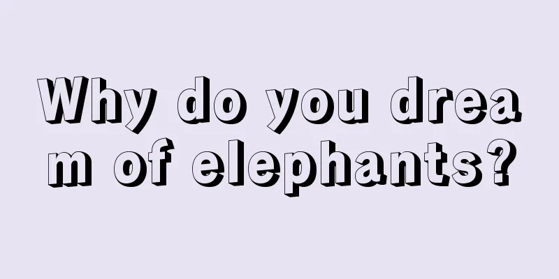 Why do you dream of elephants?