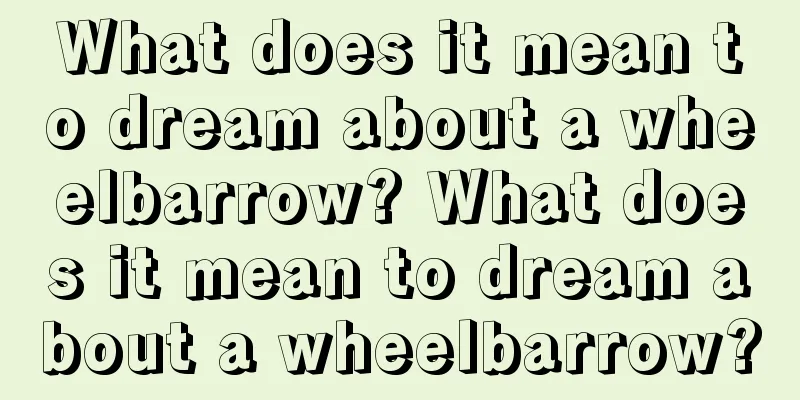 What does it mean to dream about a wheelbarrow? What does it mean to dream about a wheelbarrow?