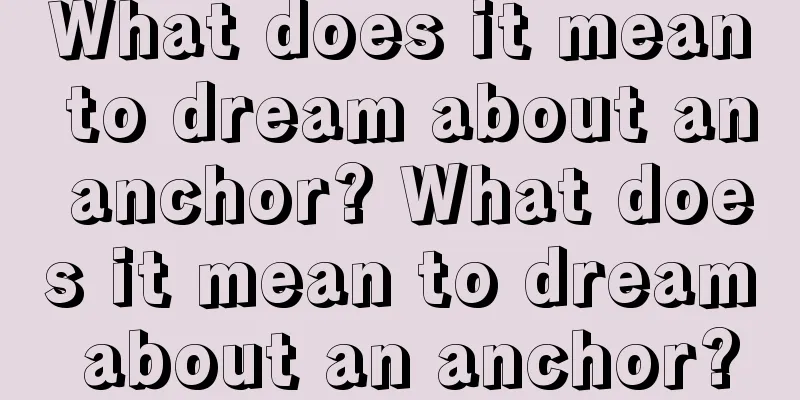 What does it mean to dream about an anchor? What does it mean to dream about an anchor?