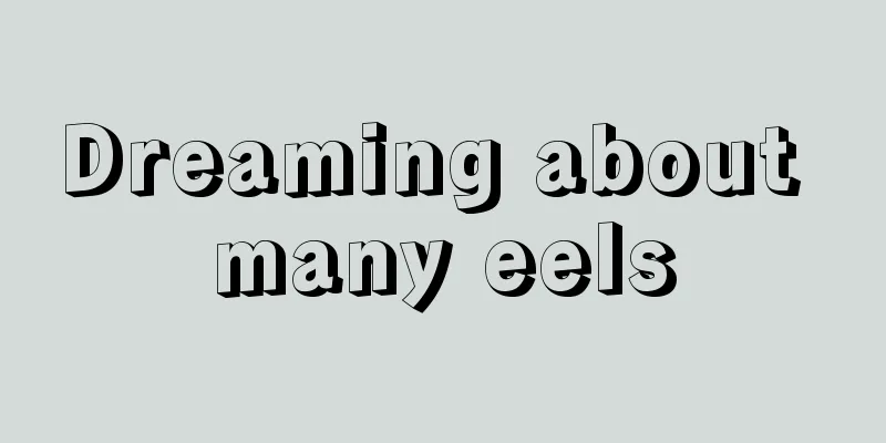 Dreaming about many eels