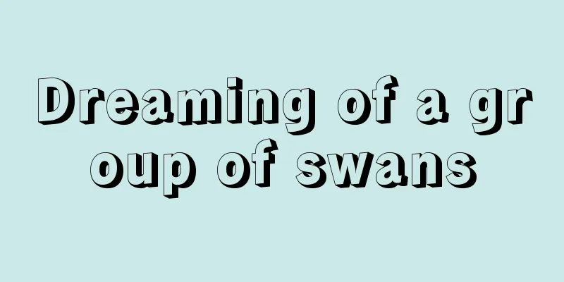 Dreaming of a group of swans