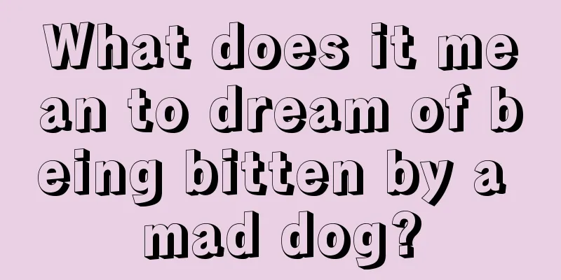 What does it mean to dream of being bitten by a mad dog?