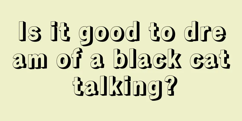 Is it good to dream of a black cat talking?