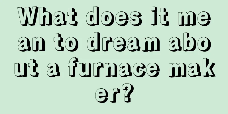 What does it mean to dream about a furnace maker?