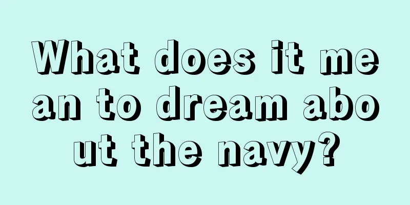 What does it mean to dream about the navy?