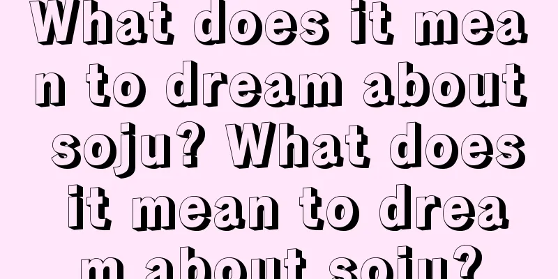 What does it mean to dream about soju? What does it mean to dream about soju?