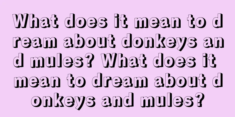 What does it mean to dream about donkeys and mules? What does it mean to dream about donkeys and mules?