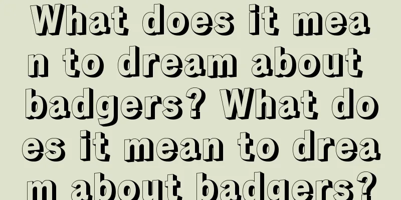 What does it mean to dream about badgers? What does it mean to dream about badgers?