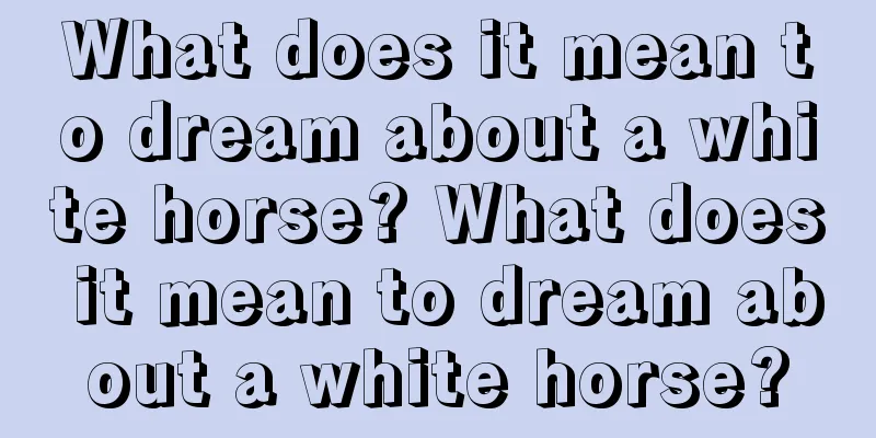 What does it mean to dream about a white horse? What does it mean to dream about a white horse?