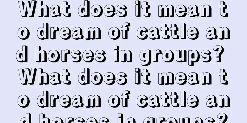 What does it mean to dream of cattle and horses in groups? What does it mean to dream of cattle and horses in groups?