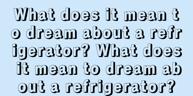 What does it mean to dream about a refrigerator? What does it mean to dream about a refrigerator?