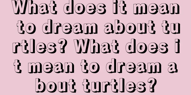 What does it mean to dream about turtles? What does it mean to dream about turtles?