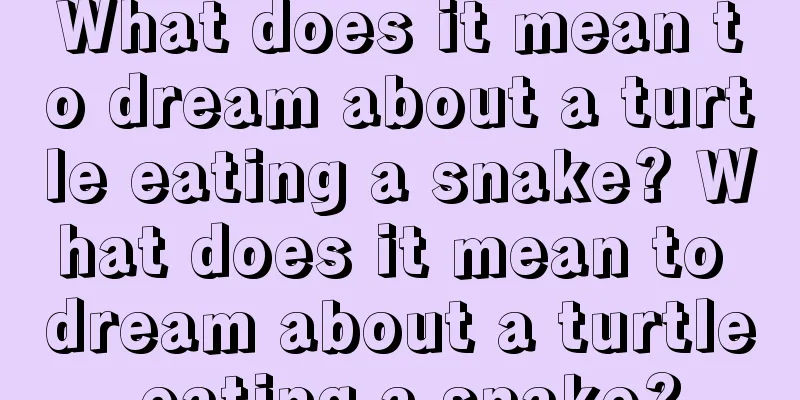 What does it mean to dream about a turtle eating a snake? What does it mean to dream about a turtle eating a snake?