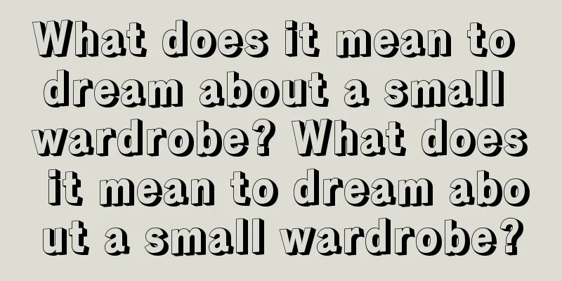 What does it mean to dream about a small wardrobe? What does it mean to dream about a small wardrobe?