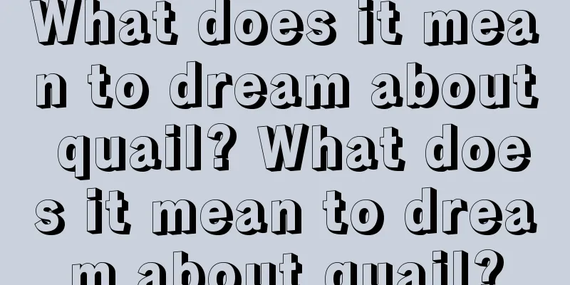 What does it mean to dream about quail? What does it mean to dream about quail?