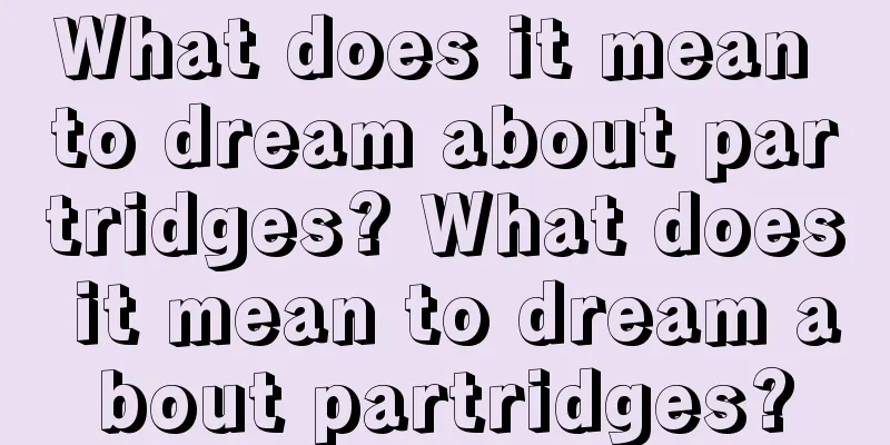 What does it mean to dream about partridges? What does it mean to dream about partridges?